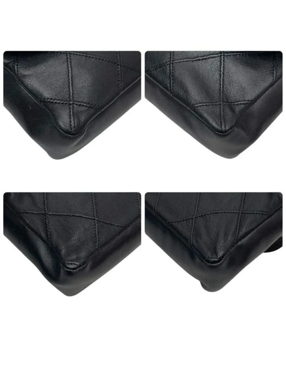 Chanel Bicolor Quilted Waist Bag Pouch CC Logo Black